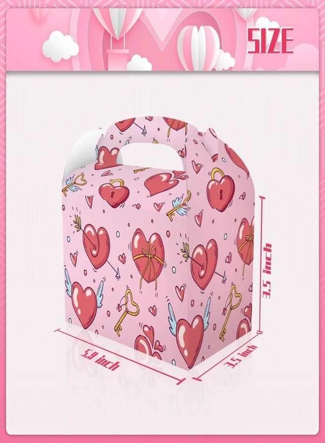 CPTBAG 12 Pack Valentine's Day Party Favors Boxes Valentine's Day Candy Goodie Love Heart Boxes Gift Treat Boxes for Valentines Day Mothers Day,Anniversary Wedding Party Decorations - Image 3